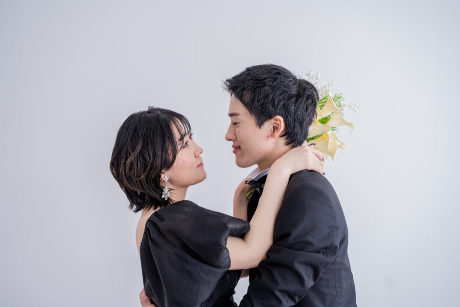 セルフウェディングフォトの様子