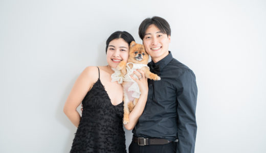 フォトウェディングを犬・ペットと一緒に｜完全貸切の前撮りスタジオ【INAI WEDDING】