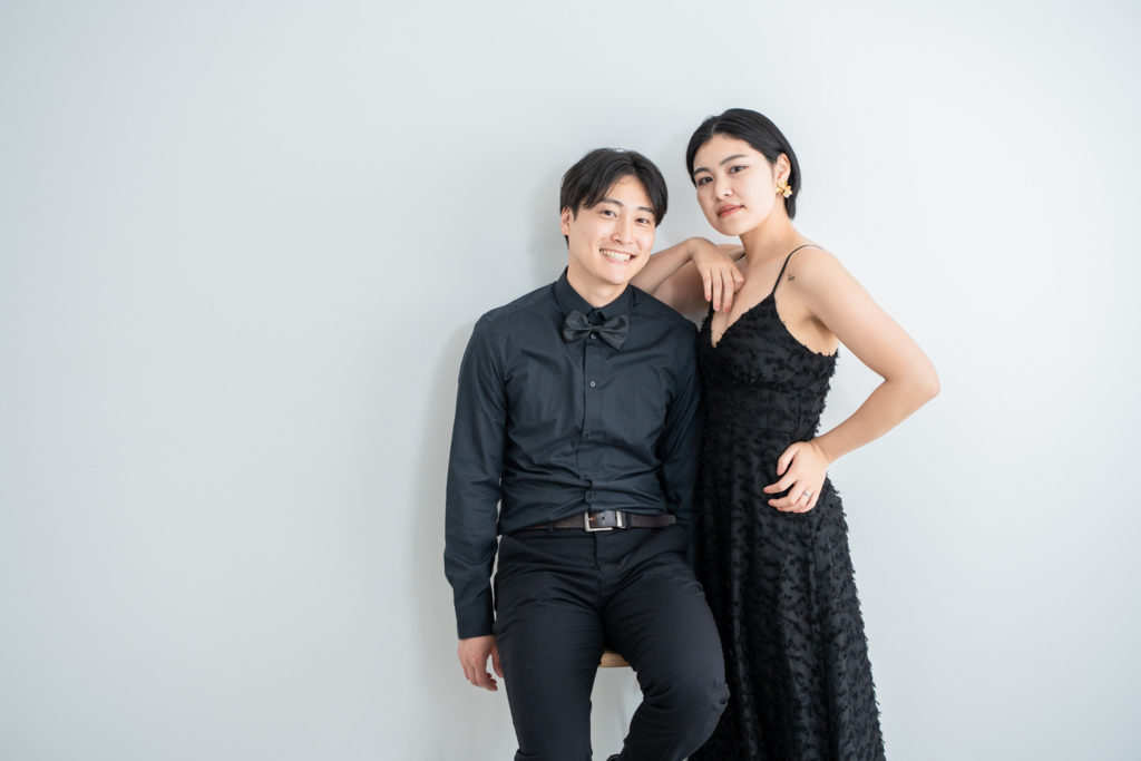 スタジオウェディングフォトの様子