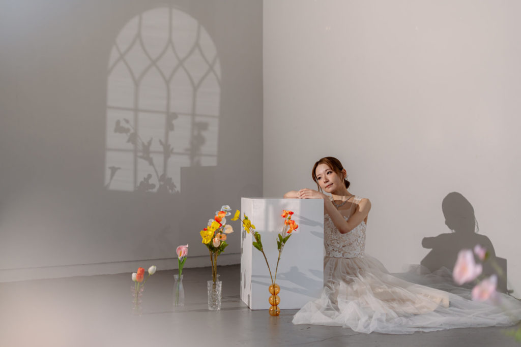 INAI WEDDING 名古屋店で撮影された花嫁ソロカット