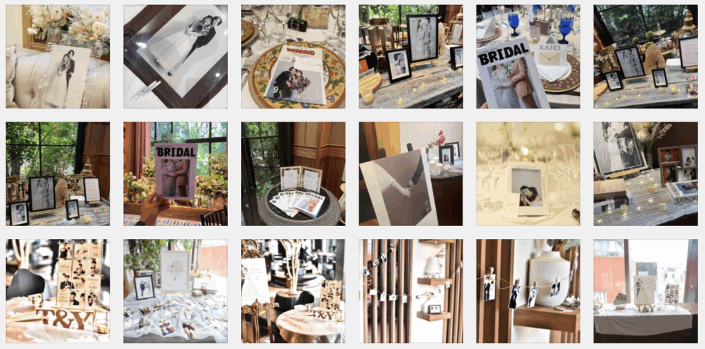 花嫁たちのウェルカムスペースアイデア