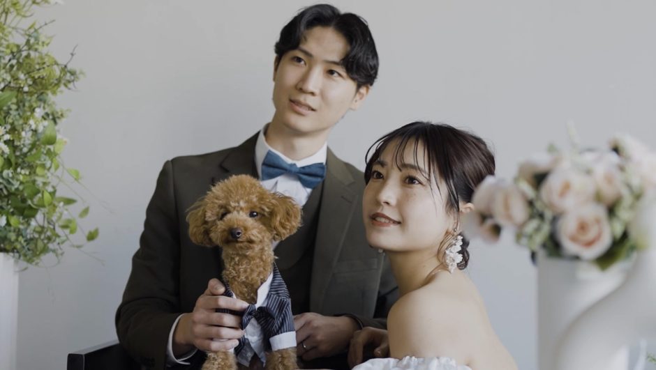 INAI WEDDING 名古屋で撮る愛犬と一緒のセルフウェディングフォト