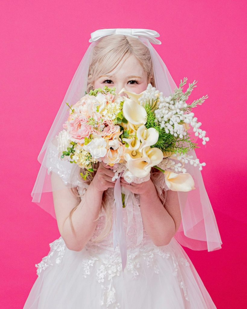 入籍フォト花嫁ソロショット