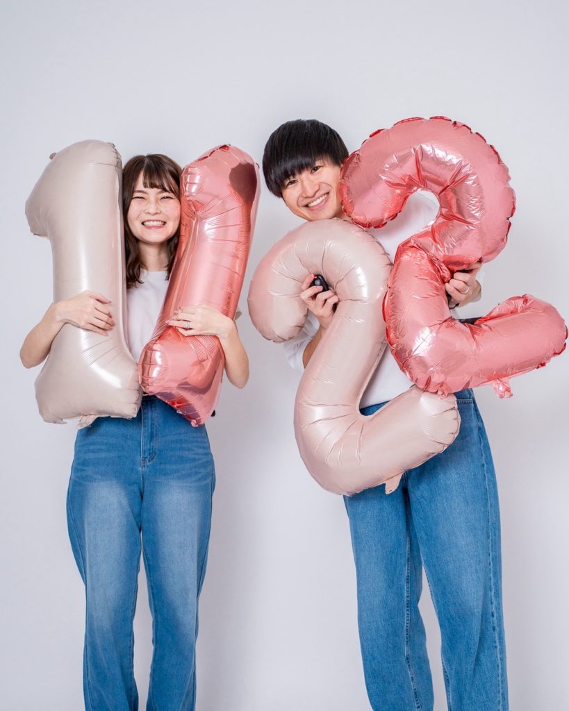 入籍当日限定数字特大バルーンプレゼント中