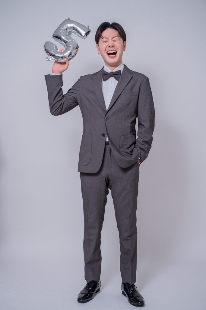 入籍フォト新郎ソロショット