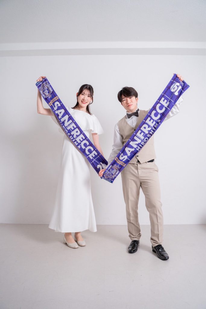 お揃いサッカータオルショット