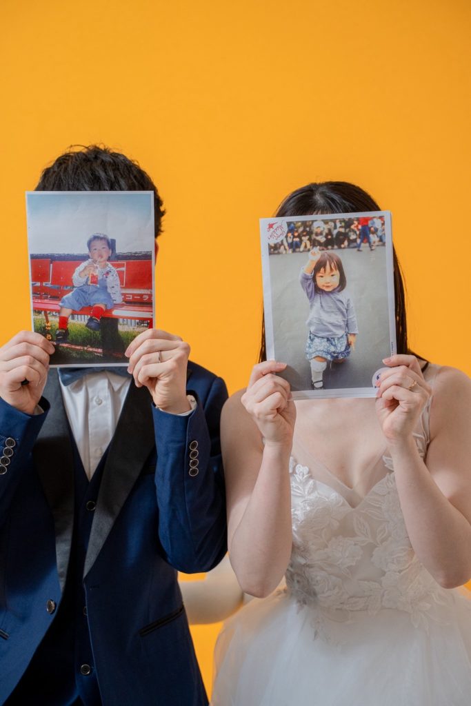 入籍フォト幼少期の写真ショット