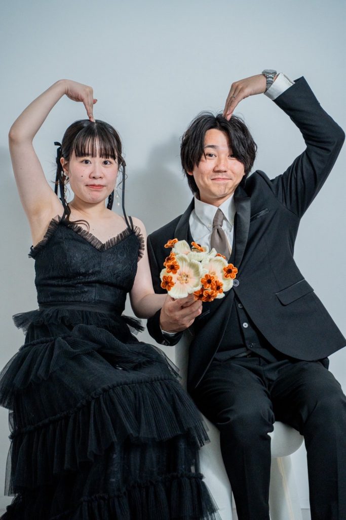 入籍フォト面白ポーズショット