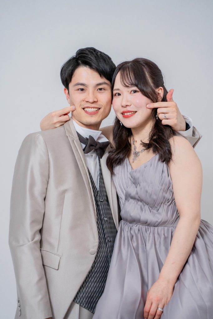 入籍フォトホッペつんショット