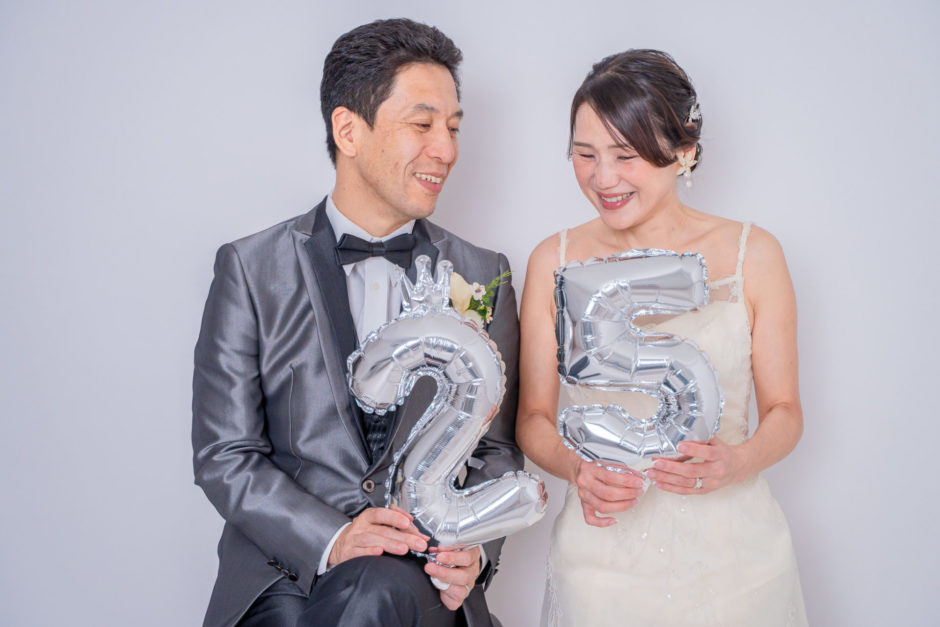 INAI WEDDING で撮影された結婚25周年写真
